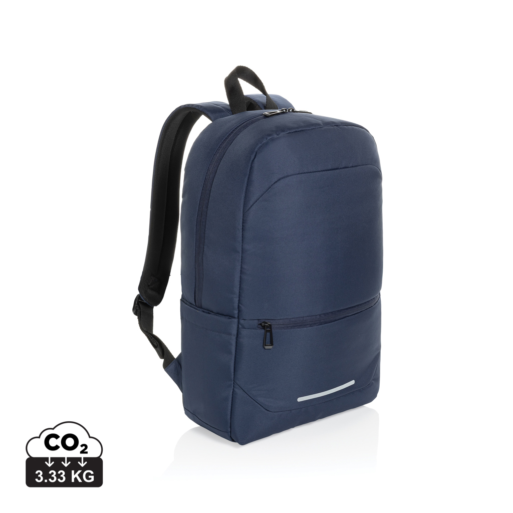 Sac à dos ordinateur 15,6" à personnaliser rPET CityPack Bleu marine